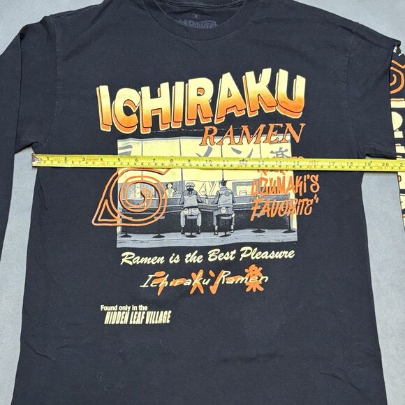 Naruto Shippuden Shirt Men Medium Long Sleeve - Ichiraku Ramen Shop Counter Logo - Picture 6 of 8